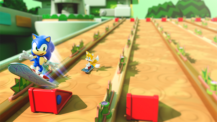 高速スケボーレース！